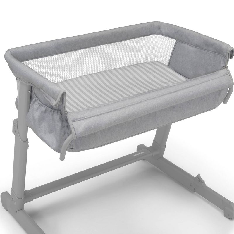 BabyGap by Delta Children Whisper Bedside Bassinet Sleeper with Breathable Mesh and Adjustable Heights - Made with Sustainable Materials, 3 of 10