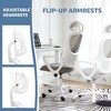 CAVINAS Ergonomic Office Chair with Adjustable Headrest and Flip-Up Arms, Mesh Home Office Desk Chairs, Swivel Chair with High Back, Computer Chair - 2 of 4