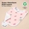 KeaBabies 8-Pack Organic Baby Bibs for Boy, Girl, Drool Bibs, Baby Bib for Girls, Boys,  Newborn Teething Bibs - 4 of 4