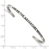 Black Bow Jewelry 3mm Stainless Steel Enamel & Crystal ADVENTURE BEGINS Cuff Bracelet - 4 of 4