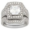 3.94 CT. T.W. Cubic Zirconia Engagement Ring Set In Sterling Silver - image 3 of 3