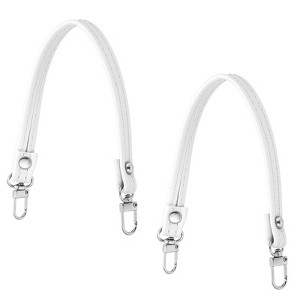 Unique Bargains PU Leather Soft Purse Handle DIY Replacement Straps 2 Pcs - 1 of 4