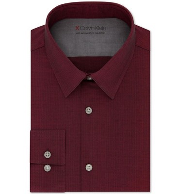 Calvin Klein Mens X Temp Button Up Dress Shirt