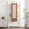 KWPZQEB Mirror Jewelry Cabinet, 47.5-Inch Tall Lockable Wall or Door Mounted, Jewelry Armoire Organizer with Full-Length Mirror & LED Light - 3 of 4