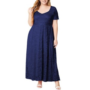 long elegant dress size xxxl Jinhomg Mother of The Bride Dresses Plus Size Puff Sleeve Chiffon Maxi Dress Elegant Empire Waist Evening formal Dress with Belt Purple Xxxl, Women's,