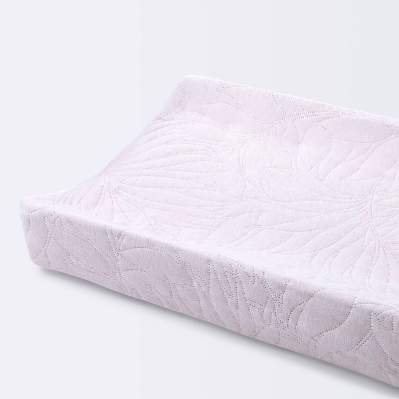 Changing Pad Cover Pink Leaves - Cloud Island&#8482; Pink, 1 of 6