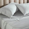 100% Cotton Linen Texture Vintage Wash Percale Deep Pocket Sheet Set by Blue Nile Mills - 4 of 4