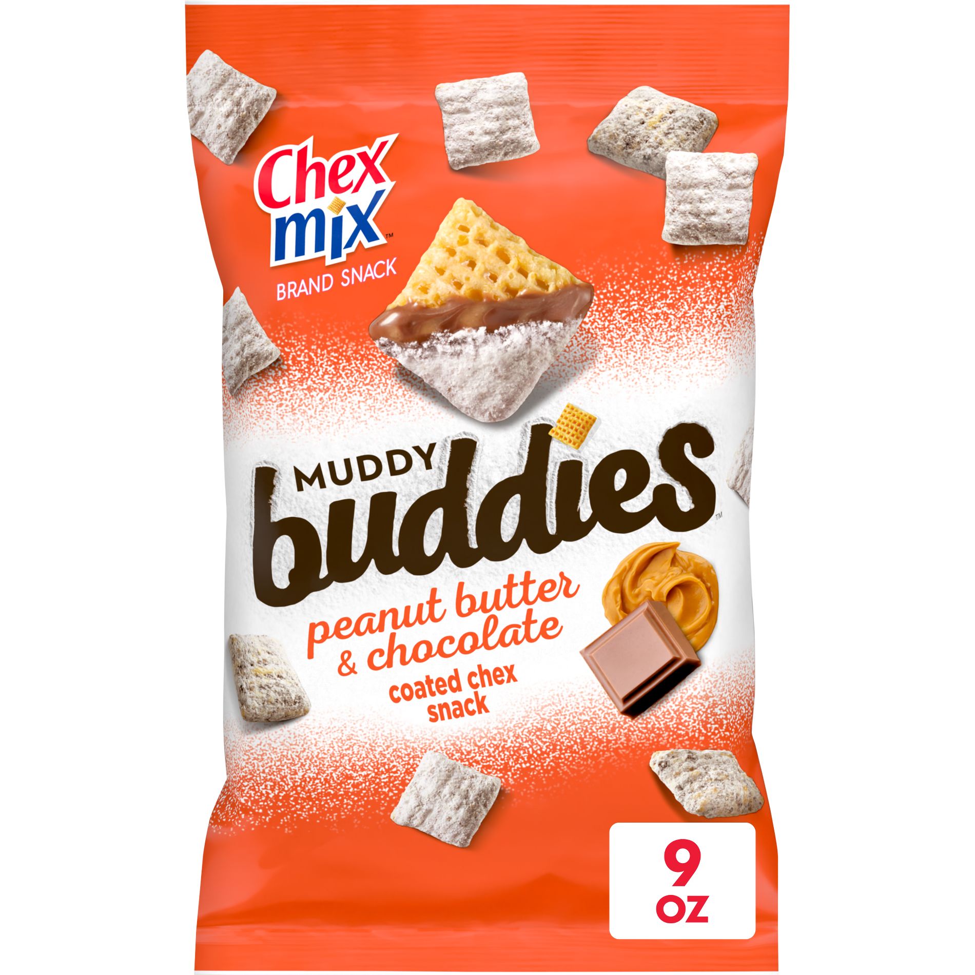Chex Mix Muddy Buddies Peanut Butter Chocolate - 9oz: Low Sodium, No Artificial Sweeteners