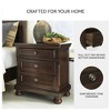 Signature Design by Ashley Porter Classic 2 Drawer Nightstand with Dovetail and Ball-bearing Construction, Dark Brown - 4 of 4