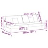 vidaXL Sofa Bed Modern Loveseat Sleeper Sofa Guest Bed with Pillows Fabric - 4 of 4