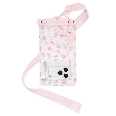 LoveShackFancy x Target – Case-Mate Ribbon Rosa Flora Waterproof Floating Pouch - Sterling Dusk