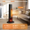 Etust 1500W Tower Space Heater with Flame Effect, Fast Ceramic Heating, 24.6" Indoor Portable Heater - 4 of 4
