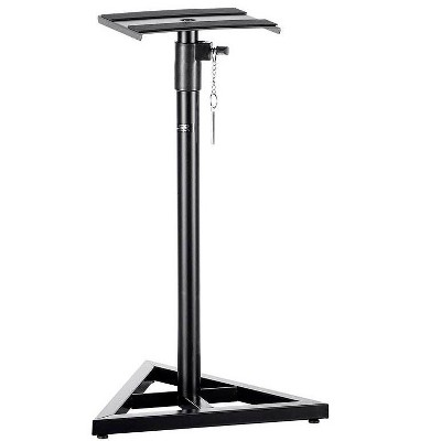 Monoprice Studio Monitor Speaker Stands (Pair) 130 lbs. Weight Capacity, Adjustable Height From 27in-45in - Stage Right Series