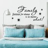 Unique Bargains Family Forever Text Pattern Home Living Room Wall Stickers Removable Decals - 4 of 4