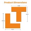 iMountek"12-Piece Pickleball Court Marking Kit with T-Shaped & L-Shaped Silicone Lines & Storage Bag"Orange Yellow - 3 of 4