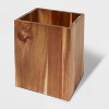 Wastebasket Medium Acacia Natural - Threshold™: Elegant Wood Design for Bathroom Decor, 4.3L Capacity - image 3 of 4