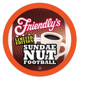 Friendly's Coffee Flavored Pods, Keurig 2.0, Sundae Nut Football, 40 Count - 1 of 4