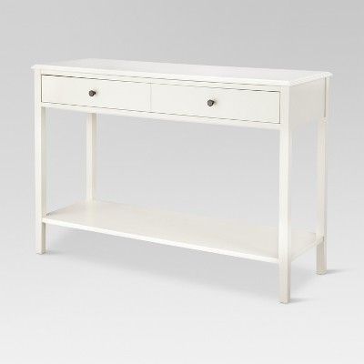 owings console table with 2 shelves