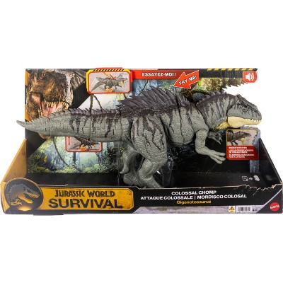 Детские фигурки Jurassic World Colossal Chomp Giganotosaurus Figure with Big Bite, Multi Direction Attack Action Figures — фото 6