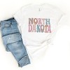 Simply Sage Market Bubble Letter North Dakota Colorful Short Sleeve Tee - 3 of 4
