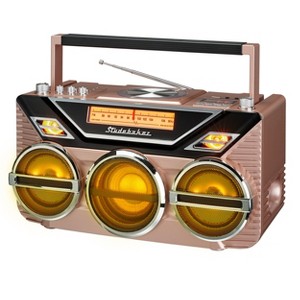 Studebaker SB2165 Portable Avanti Stereo Boombox with Bluetooth, CD, FM Stereo Analog Radio and 15W Subwoofer for High Power Bass - 1 of 4