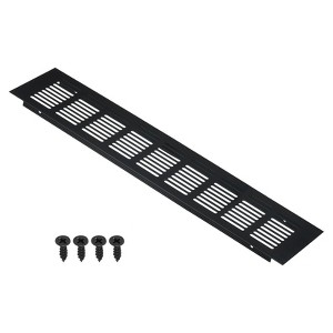 Unique Bargains Aluminum Rectangle Mesh with Mounting Screw Cabinet Air Vent Cover - 1 of 4