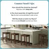 Now Furniture 24" Counter Stool, Wooden Backless Bar Height Kitchen Stool - 4 of 4