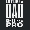 Rerun Island Men's Lift Like A Dad Short Sleeve Graphic Cotton T-Shirt - Black M - 2 of 3