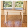 Clearwater Drop Leaf Dining Table Dark Oak/White - Christopher Knight Home: Rustic Butterfly Leaf, Seats 6 - 2 of 4