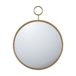 VYNXARIA Decorative Wall Mirrors - 26x32 Inch Gold Circle Mirror for Living Room, Entryway, and Office - 1 of 4