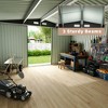 Outdoor Storage Shed 6x8 ft, Metal Outdoor Tool Storage with Lockable Doors and Sloping Roof, Large Metal Garden Shed for Patio, Backyard, Black - 3 of 4