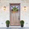 HOMCOM 17.7" Artificial Plant Topiary Balls, Set of 2 Indoor Outdoor Fake Plants for Home Office, Living Room Decor - 2 of 4