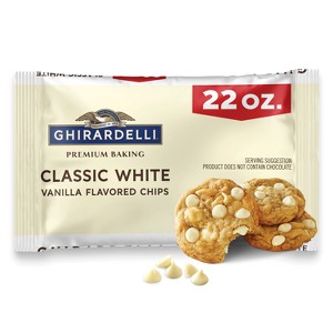 Ghirardelli Premium Baking Classic White Vanilla Flavored Chips - 22oz - 1 of 4
