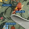Modern Washable Area Rug for Living Room, Floral Pattern Floor Rug with Non Slip Backing, Low Pile Floor Carpet for Living Room Office - 4 of 4