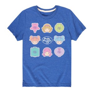 Boys' - Polly Pocket - Polly Pocket Grid Short Sleeve Graphic T-Shirt - 1 of 3
