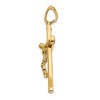 Black Bow Jewelry 14k Yellow Gold Polished Crucifix Pendant, 21 x 38mm - 2 of 4