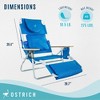 Ostrich Deluxe 3N1 Lightweight Outdoor Lawn Beach Lounge Chair w/Footrest - image 2 of 4