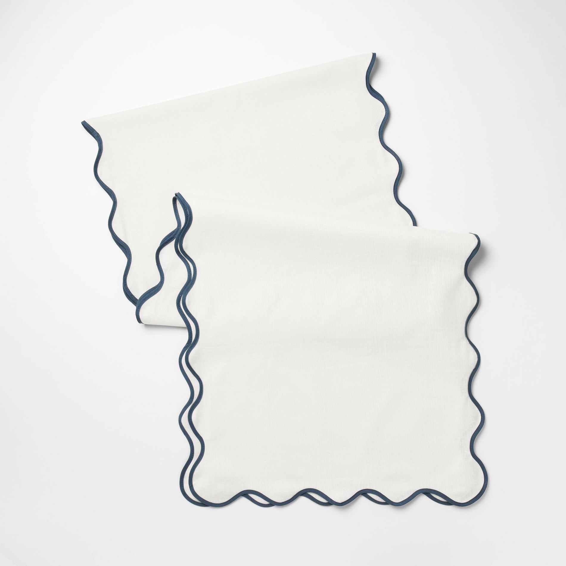 90"x20" Scallop Table Runner - Threshold™ designed with Studio McGee