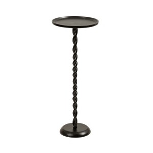 Kate and Laurel Ropa Metal Pedestal Table and Plant Stand - 1 of 4