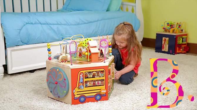B. toys Wooden Activity Cube - Youniversity, 2 of 12, play video