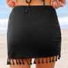 Women's Stylish Tasseled Beach Wrap Cover-Up Skirt - Cupshe - 4 of 4
