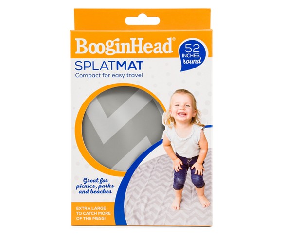 Booginhead Chevron SplatMat - Gray/White