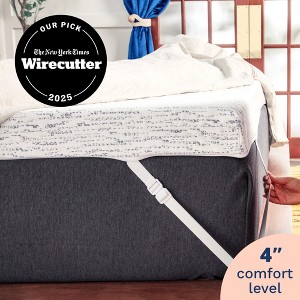 Mattress Topper - 4 Inch - Breathable Memory Foam - Select High Density by Viscosoft - 1 of 4