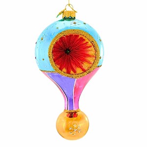 Huras Family 7.5 Inch Frosted Twilight Merry & Bright Ball Drop Reflector Tree Ornaments - 1 of 4