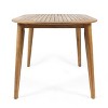 Christopher Knight Home Praro Acacia Wood Outdoor Dining Table with Slatted Top and Splayed Legs - 4 of 4