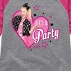 JoJo Siwa Life's a Party  - Athletic Heather/Fuchsia - 3T - 2 of 3