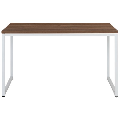 Tiverton 51" Walnut and White Industrial Modern Office Desk