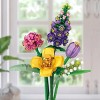 INFURNIC 3D Puzzles Flower Building Set 608 PCS Artificial Flower Bricks DIY Home Decor Gift for Mother's Day, Multicolored, 8.97"*6.63"*3.12" - 2 of 4
