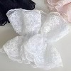 Kitcheniva Large Embroidered Lace Scrunchie 1 Pcs, White - 3 of 3