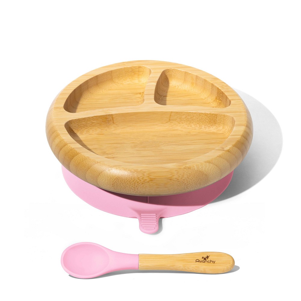 Photos - Plate Avanchy Bamboo Baby  - Pink